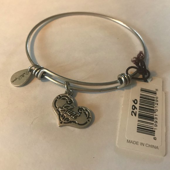 Aunt Bangle Charm Bracelet - Picture 1 of 2